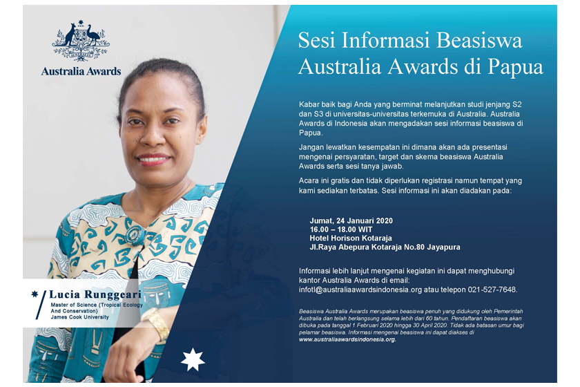 Australia Awards Postgraduate Scholarships Info Session in Jayapura